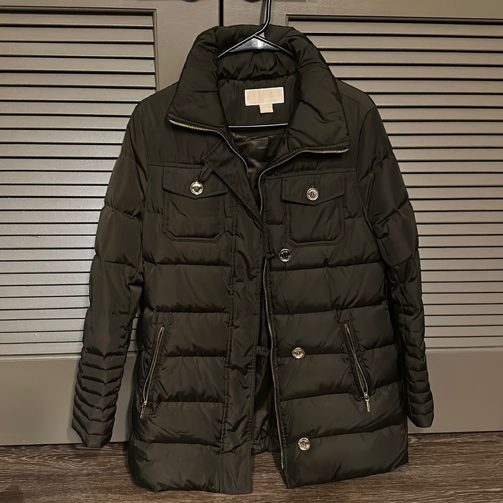 Michael Kors Dark Brown Size S Winter Coat